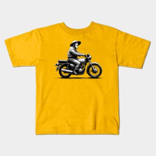 Motorcycle Man Kids T-Shirt